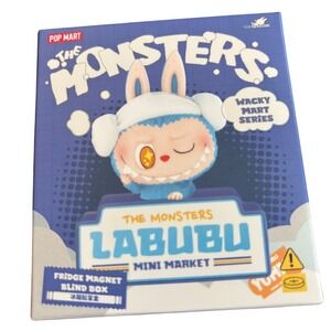 Pop Mart The‎ Monsters Labubu Wacky Mart Series Fridge Magnet SEALED Blind Box
